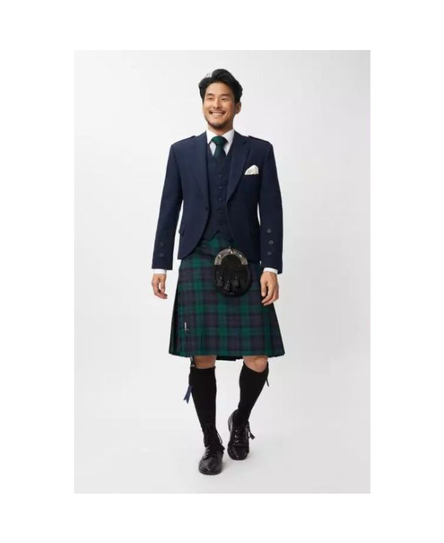 Black Watch Argyle Jacket Scottish Kilt Outfit
