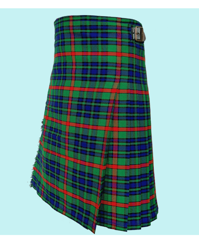 Casual Green Tartan Kilt