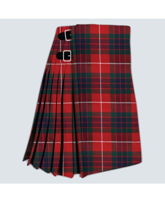 Frazer Red Modern Tartan Kilt