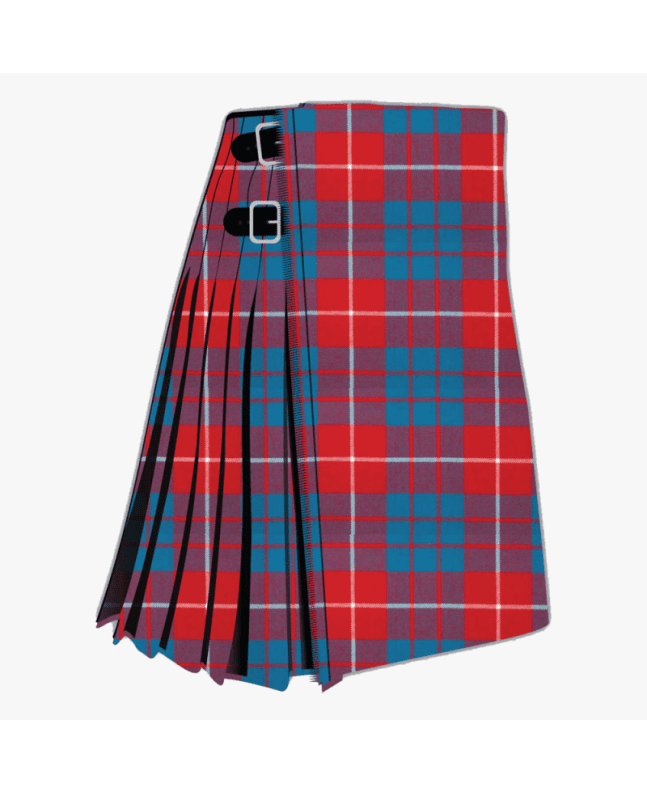 Hamilton Red Modern Tartan Kilt