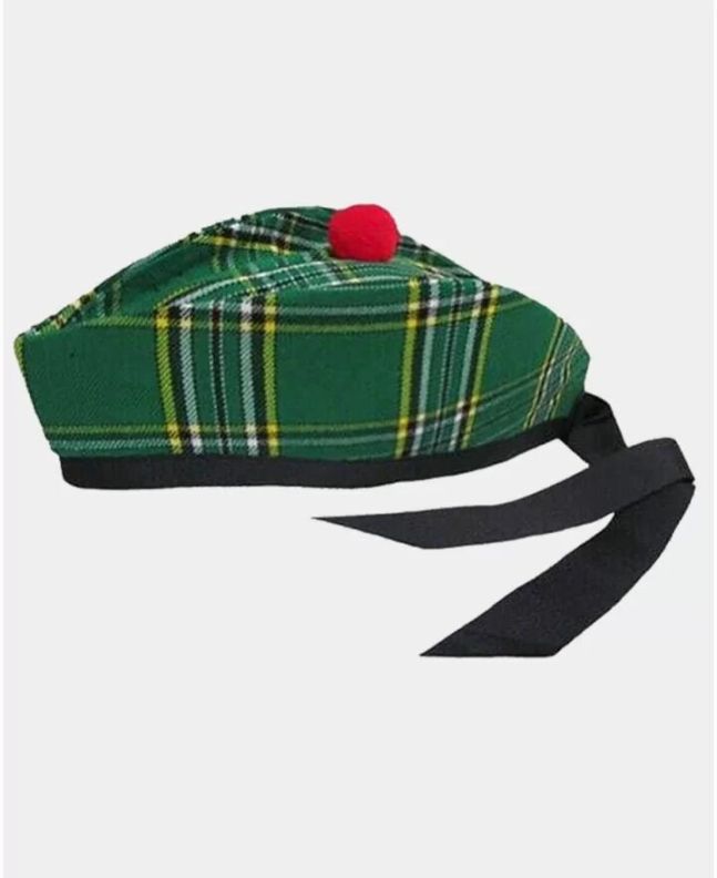 Irish Tartan Glengarry Hat
