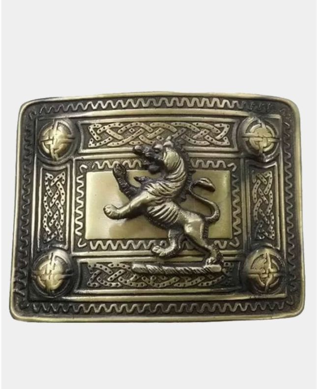 Lion Rampant Antique Kilt Buckle
