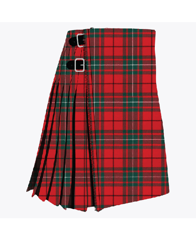 MacAuley Red Modern Tartan Kilt