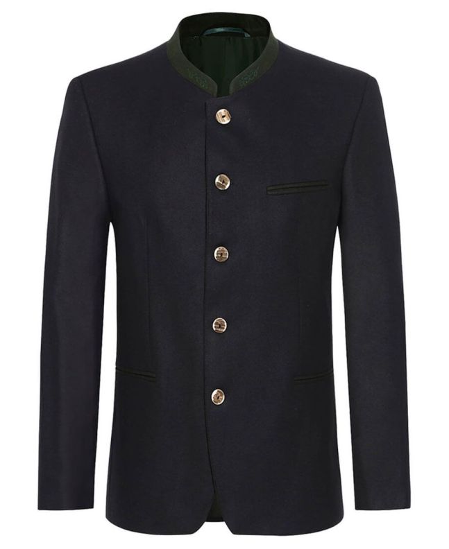 Beautiful Black Oktoberfest Pure Wool Austrian Jacket