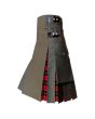 Olive Green Hybrid With Wallace Tartan Kilt 