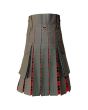 Olive Green Hybrid With Wallace Tartan Kilt 