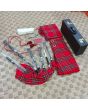 Royal Stewart Tartan Black Finish Bagpipe Deal
