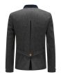 Beautiful Dark Grey Oktoberfest Pure Wool Austrian Jacket