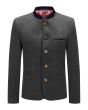Beautiful Dark Grey Oktoberfest Pure Wool Austrian Jacket