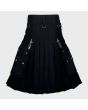 Black Gothic Men Utility Kilt 