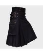 Black Utility Kilt For Active Men