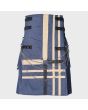 Blue Hybrid Utility Kilt With Chain