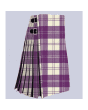 Erskine Purple And White Tartan Kilt