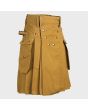 Modern Khaki Utility Kilt 