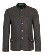 Dark Grey Loden Trachten German Bavarian Jacket