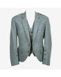 Lovat Wool Green Tweed Argyle Wedding Kilt Jacket 