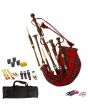 Beautiful Royal Stewart Highland Bagpipe Set   