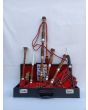 Royal Stewart Tartan Beautiful Brown Bagpipe Set
