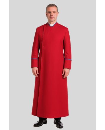 Red Anglican Bishop Cassock Bold and Regal Vestment for Men
