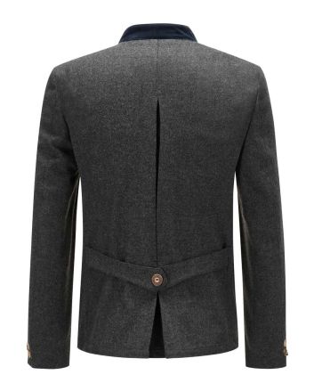 Beautiful Dark Grey Oktoberfest Pure Wool Austrian Jacket
