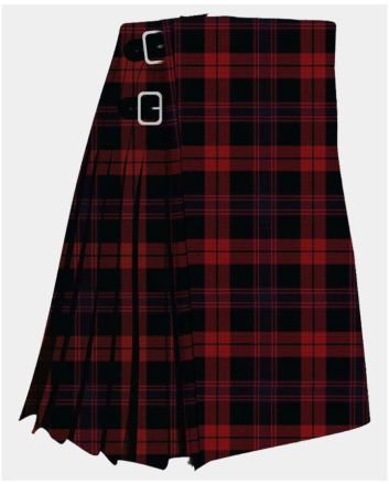 Brown Modern Tartan Kilt