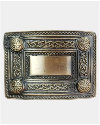 Celtic Knot Antique Kilt Buckle