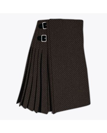 Clan Brown Plain Tartan Kilt
