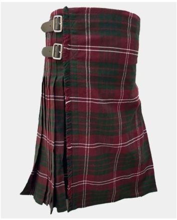 Crawford Red Modern Tartan Kilt
