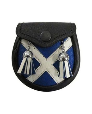 Babies Kilt Saltire Sporran With 2 Tassels & Belt