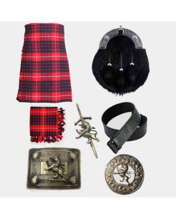Fraser Tartan Kilt & with Antique Accessories Deal