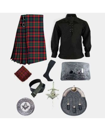 Glasgow Tartan Kilt Outfit Package Deal
