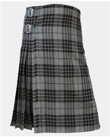 Grey Hamilton Modern Tartan Kilt
