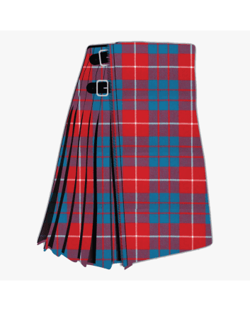 Hamilton Red Modern Tartan Kilt
