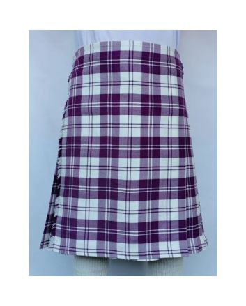 Erskine Purple And White Tartan Kilt 