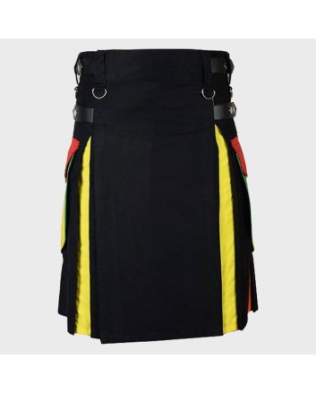 LGBT Gay Pride Rainbow Hybrid Utility Kilt 