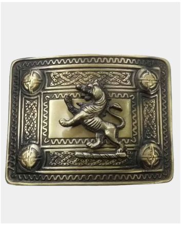 Lion Rampant Antique Kilt Buckle