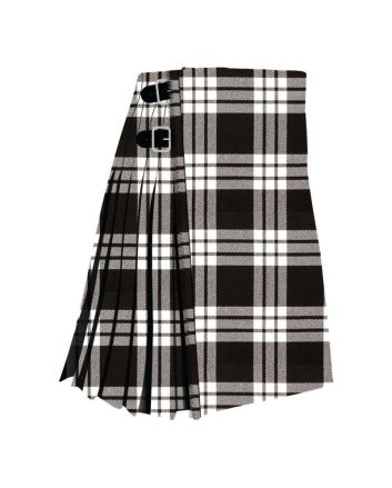 Clan MacFarlane Black & White Tartan Kilt