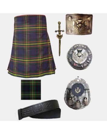 Maclaren Tartan Kilt With Antique Scottish Accessories