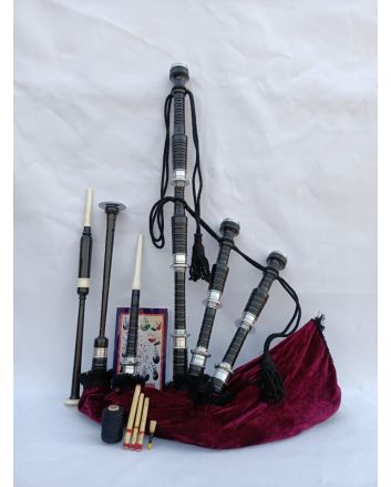 Highland New Maroon Bagpipe Set