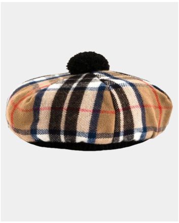 Tam O Shanter Scottish Tartan Cap

