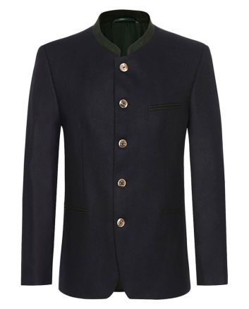 Beautiful Black Oktoberfest Pure Wool Austrian Jacket