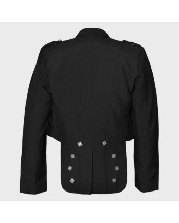 Black Prince Charlie Kilt Jacket And Vest