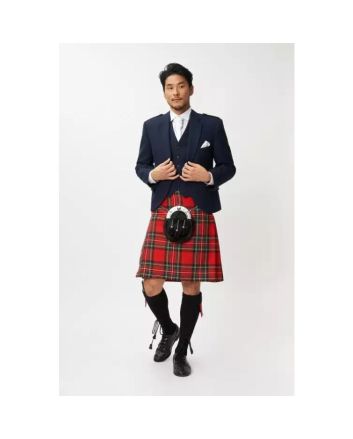 Royal Stewart Argyle Jacket Scottish Kilt Outfit