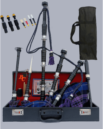 Pride Of Scotland Tartan Beautiful Bagpipe Set 