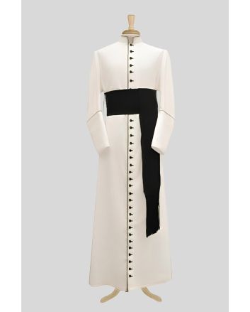 Sacred White Clergy Cassock Inspired by the Holy Father’s
