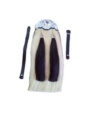 Horse Hair Sporran - Chrome Cantle